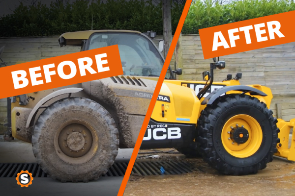 Extreme JCB 560 Telehandler Deep Clean